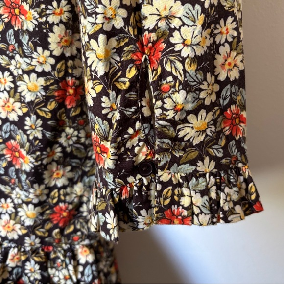 NWT Free People The Avenue Floral Patterned Mini Dress with Ruffle Hem - Picture 11 of 14